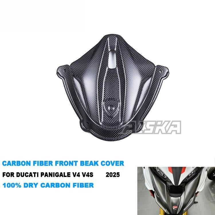 AISKA 100% 3K Full Dry Carbon Fiber Motorcycle Front Windscreen Windscreen Side Cover for Ducati Panigale V4 V4S 2025