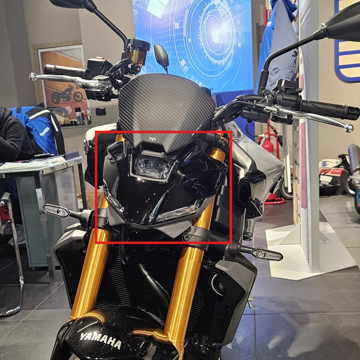 AISKA 100% 3K Dry Carbon Fiber Motorcycle Front Fairing for Yamaha MT09 FZ09 2024-2025