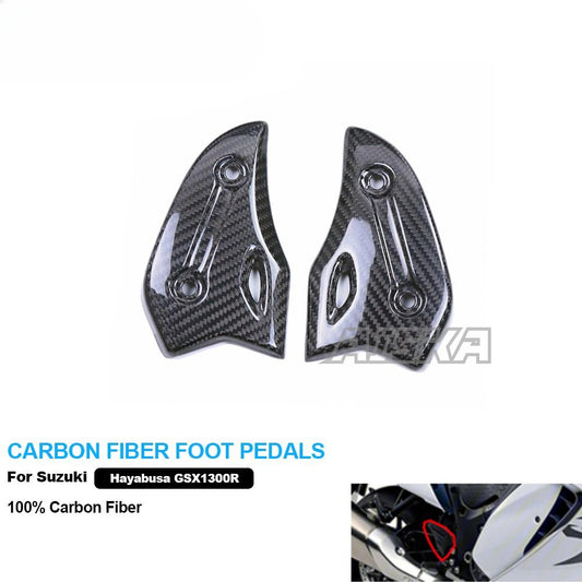 AISKA 3K Dry Carbon Fiber Motorcycle Accessories Rear Heel Guards Cowl for Suzuki hayabusa GSX1300R 2021- 2025