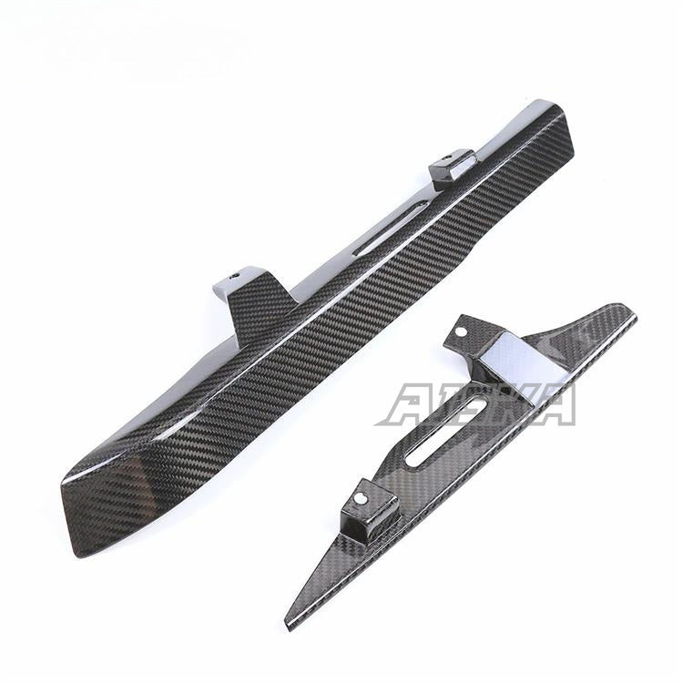 AISKA 100% 3K Dry Carbon Fiber Motorcycle Racing Rear Chain Guard Cover for Harley Davidson Sportster S 1250