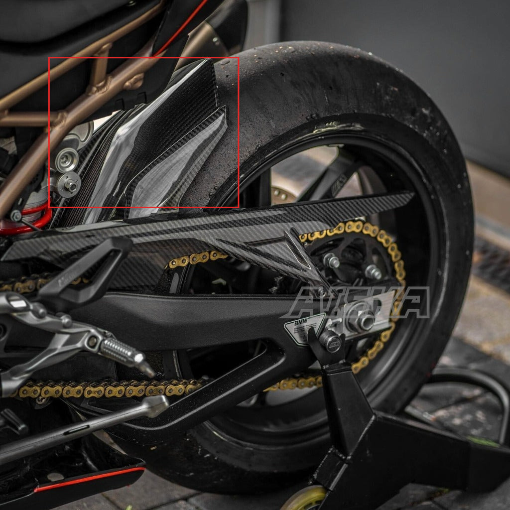 AISKA S1000RR Rear Hugger Motorcycle Carbon Fiber Rear Fender Splash Mud Dust Guard Mudguard for BMW S1000RR 2019-2022