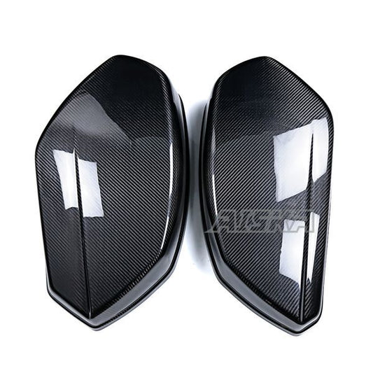 AISKA Carbon 100% Autoclave Real 3K Dry Carbon Fiber Motorcycle Saddlebags for Harley Davidson Softail Low Rider S ST 2022 -2025