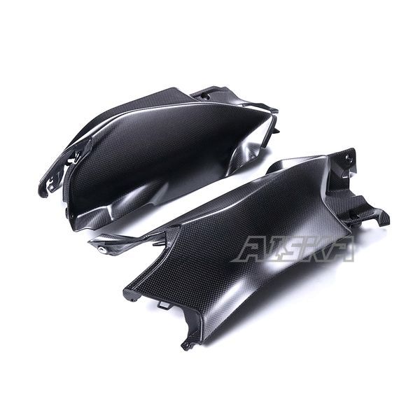 AISKA New 100% 3K Full Dry Carbon Fiber Motorcycle Front Tank Side Panel Cover Fairings for Ducati Panigale V4 V4S 2025