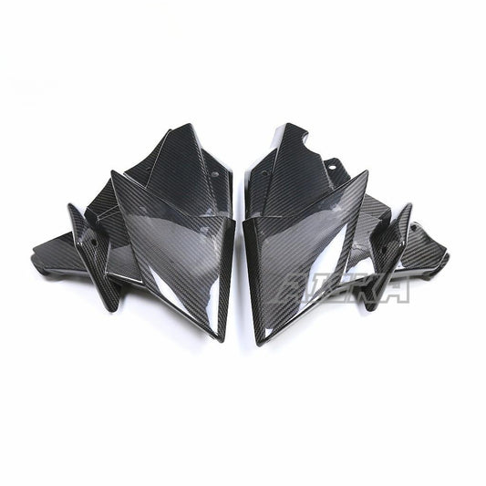 AISKA Carbon Fiber Motorcycle Lower Engine Spoiler Fairing Guards Under Tray Fairing Belly Pan for Yamaha MT09 FZ09 2021-2023