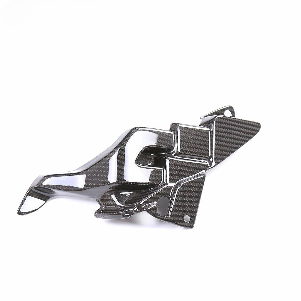 AISKA Dry Carbon Fiber ECU Panel Fairing Cover Motorcycle Left Engine Cover for Yamaha YZF-R1 R1M 2015-2019