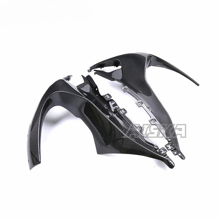 AISKA 3K Pure Dry Carbon Fiber Motorcycle Front Fairing Headlight Cover Side Panels for BMW M1000RR 2023-2024