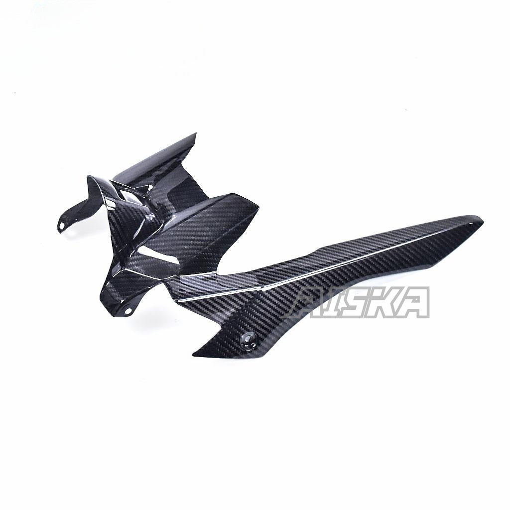 AISKA Motorcycle 100% Dry Carbon Fiber Rear Hugger Fender Splash Mud Dust Guard Mudguard for Yamaha MT07 MT-07 2014-2022