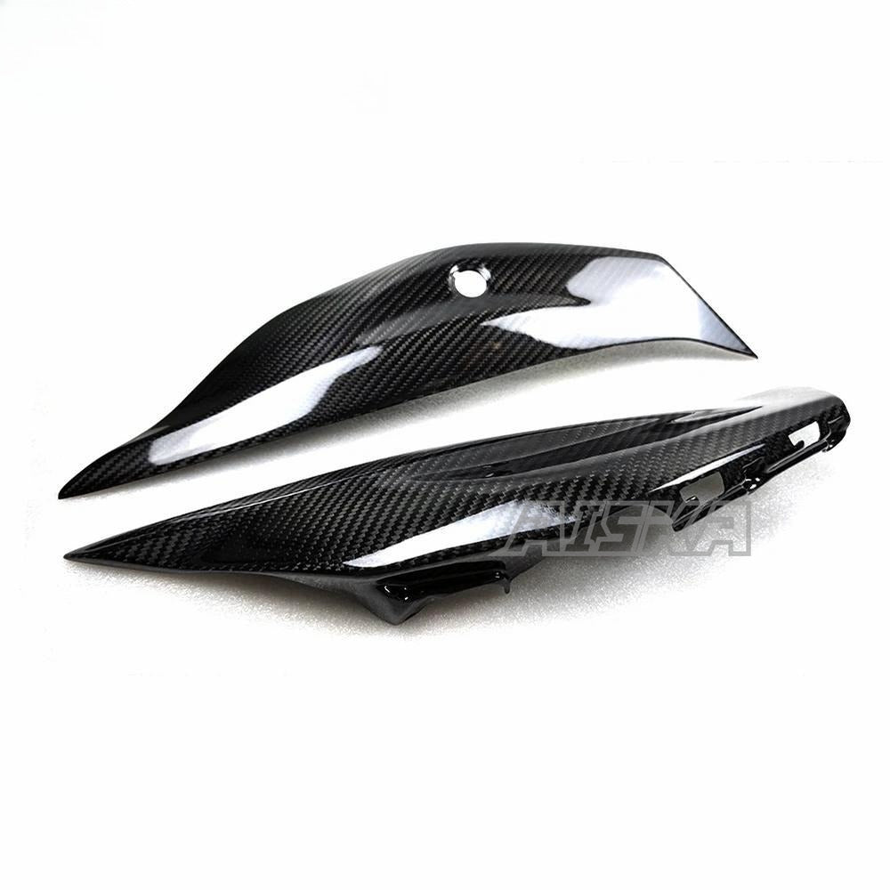 AISKA 3K Dry Carbon Fiber Motorcycle Accessories Rear Tail Seat Side Panel Cover Fairings for Kawasaki ZX10R ZX-10R 2016-2020
