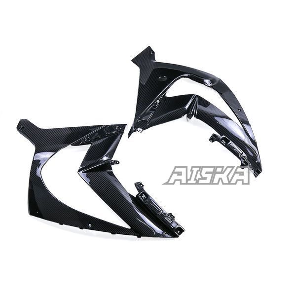 AISKA 3K Dry Carbon Fiber Motorcycle Accessories Front Side Panels Fairings Trim Cowling for Kawasaki ZX10R ZX-10R 2011-2020