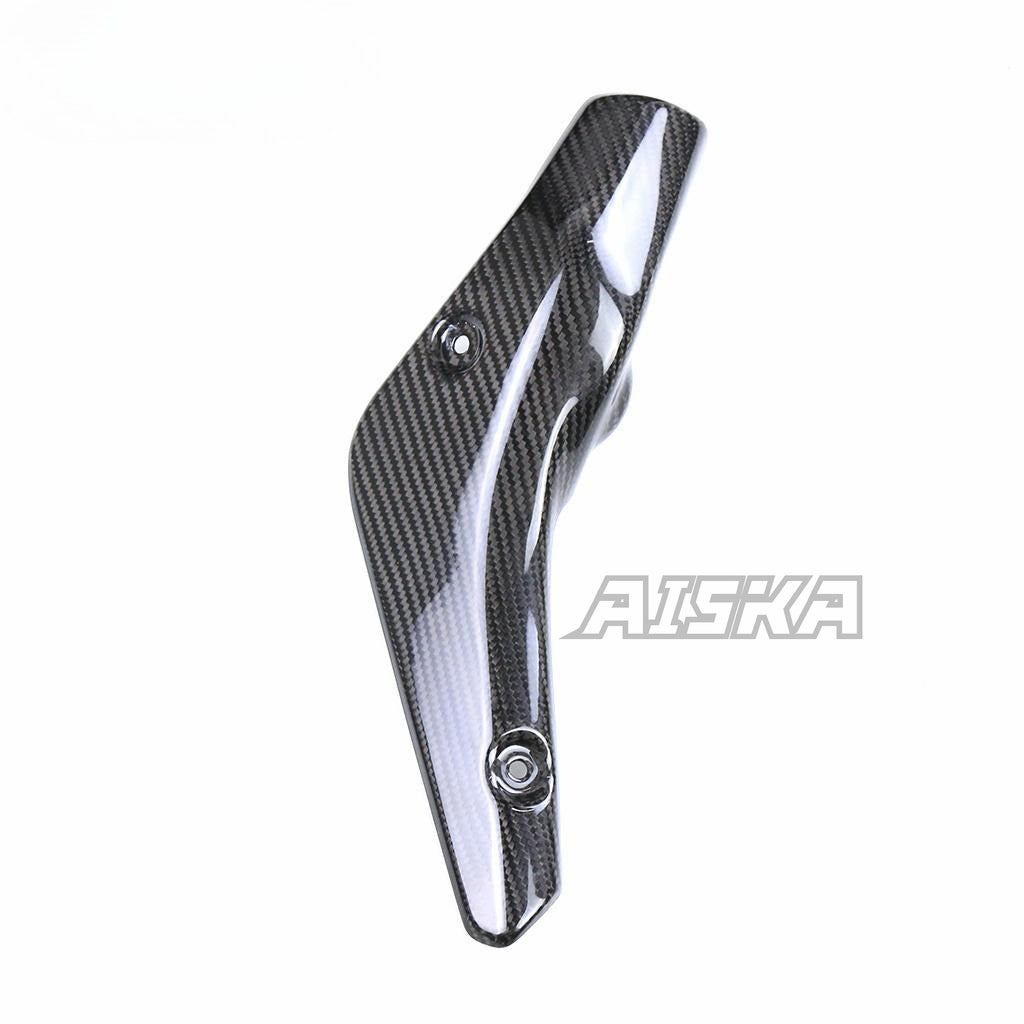 AISKA Dry Carbon Fiber Accessories Kits Motorcycle Exhaust Pipe Heat Shield Cover Guard Fairing for Yamaha MT10 2022 2023 2024