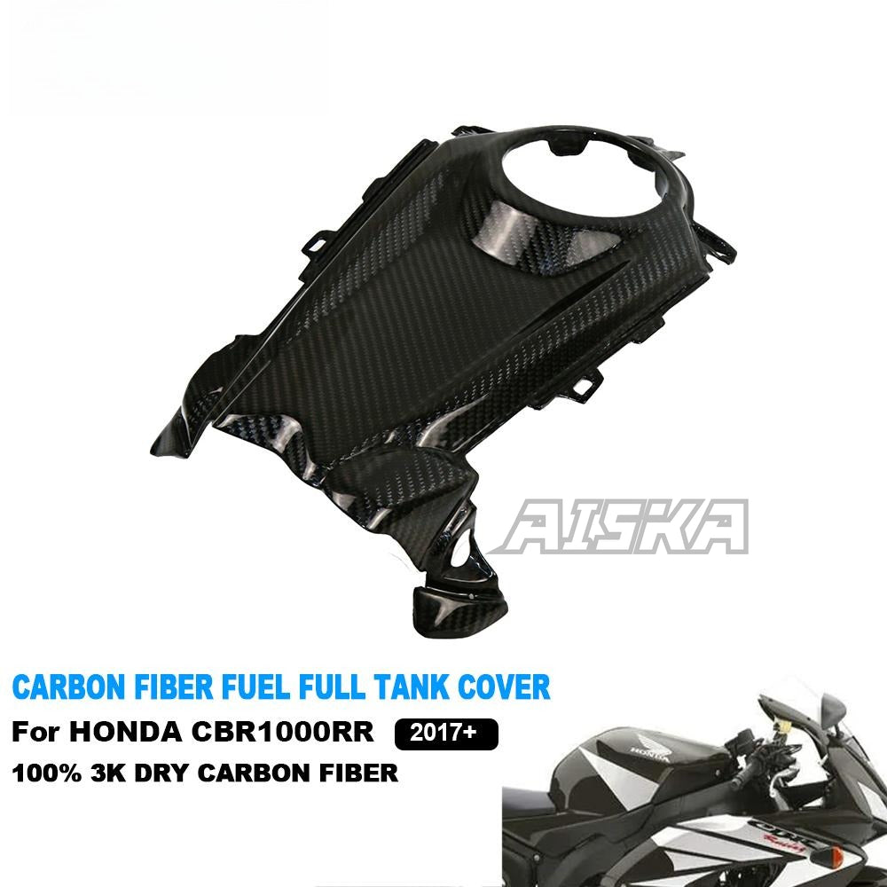 AISKA 100% 3K Full Dry Carbon Fiber Motorcycle Front Top Fuel Tank Airbox Cover for Honda CBR1000RR 2017-2024