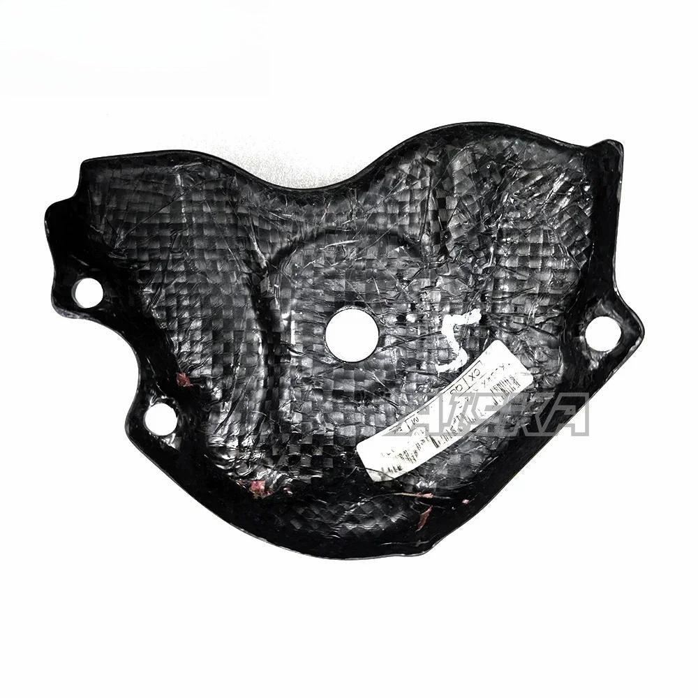 AISKA 3K Dry Carbon Fiber Motorcycle Accessories Front Sprocket Cover Guard for Kawasaki Ninja ZX10R ZX-10R 2016-2020