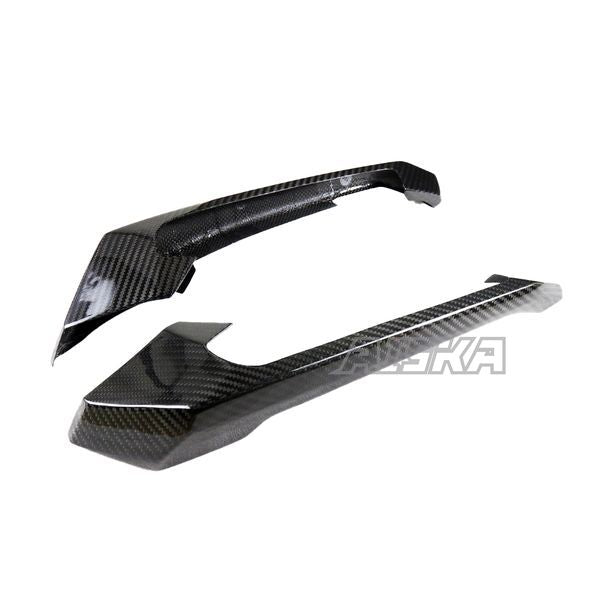 AISKA 3K Full Dry Carbon Fiber Motorcycle Accessories Passenger Rear Seat Bar Cover for Honda XADV 750 2017 2018 2019