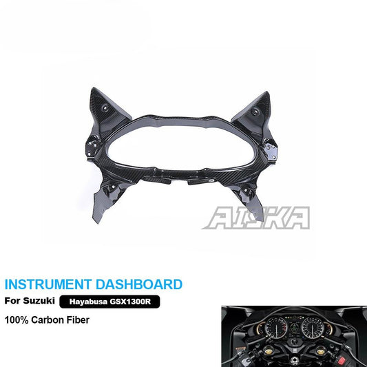 AISKA 3K Dry Carbon Fiber Motorcycle Instrument Dashboard Surround Fairing for Suzuki hayabusa GSX1300R 2021-2025