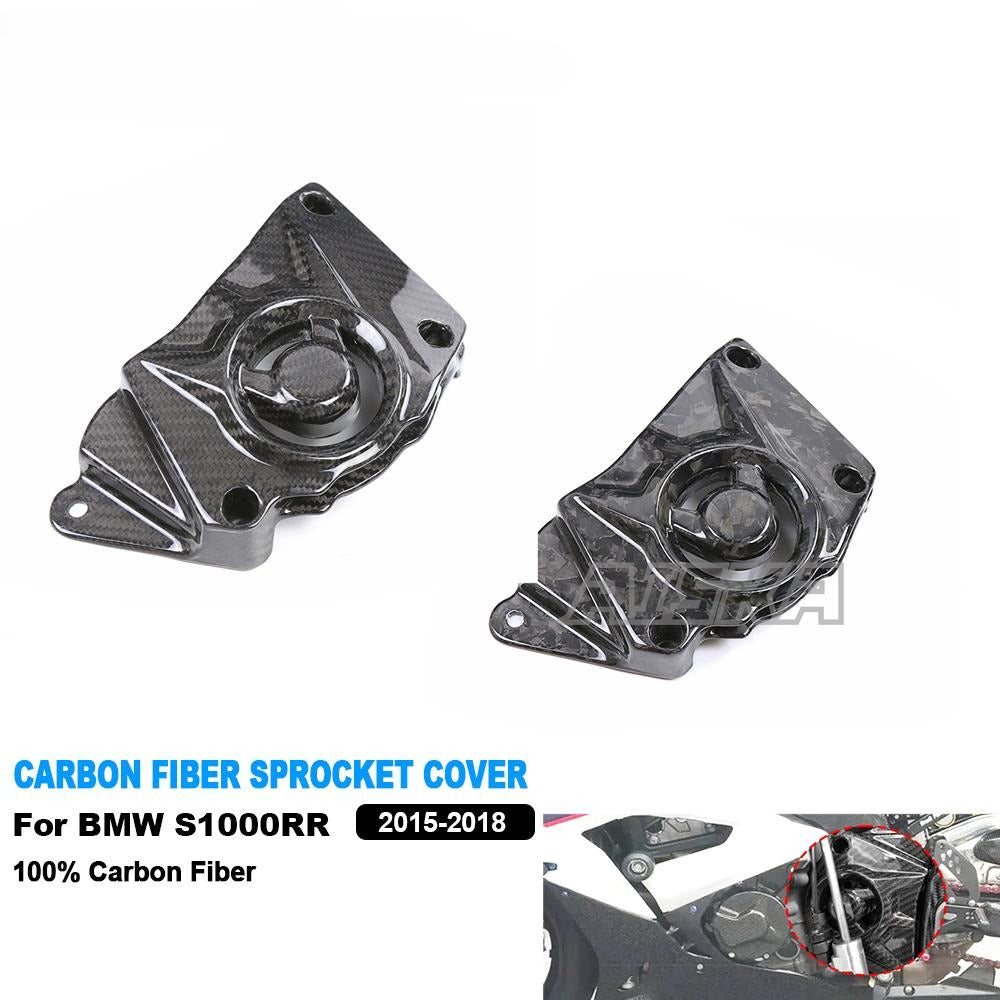 AISKA Forged Weave Full Carbon Fiber Motorcycle Front Sprocket Cover Fairing for BMW S1000RR S 1000RR 2015-2018