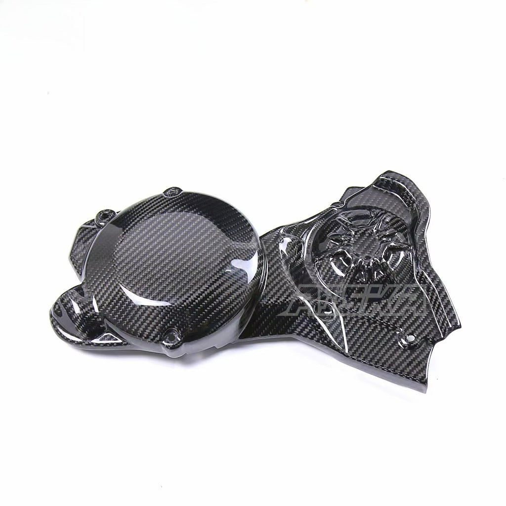 AISKA 100% 3K Pure All Dry Carbon Fiber Motorcycle Body Accessories Engine Hood Sprocket Cover Fairing for Aprilia RSV4 Tuono V4 2021-2024