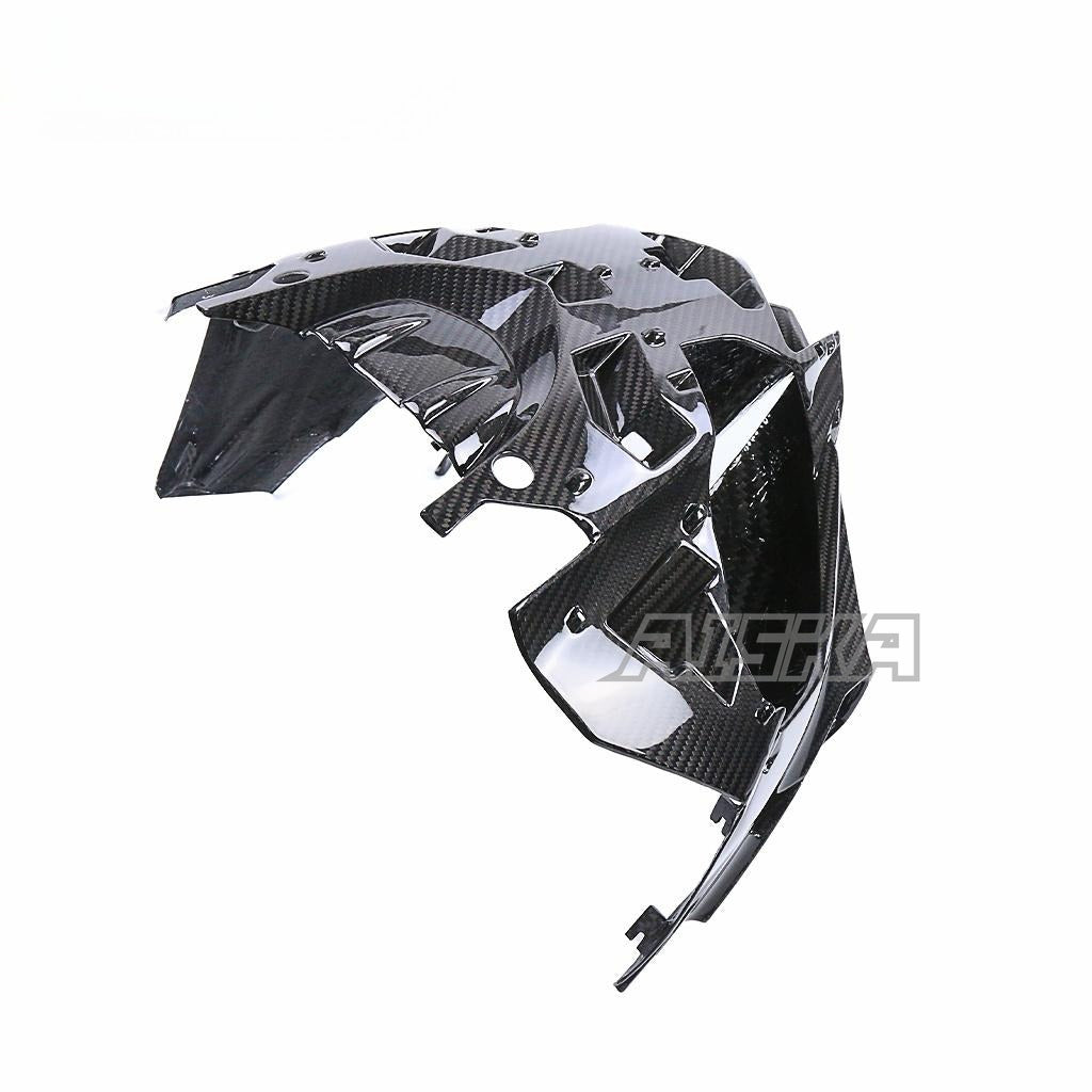 AISKA 100% Dry Carbon Fiber R3 Fairing Motorcycle Front Nose Upper Headlight Fairing for Yamaha R3 2022 2023 2024