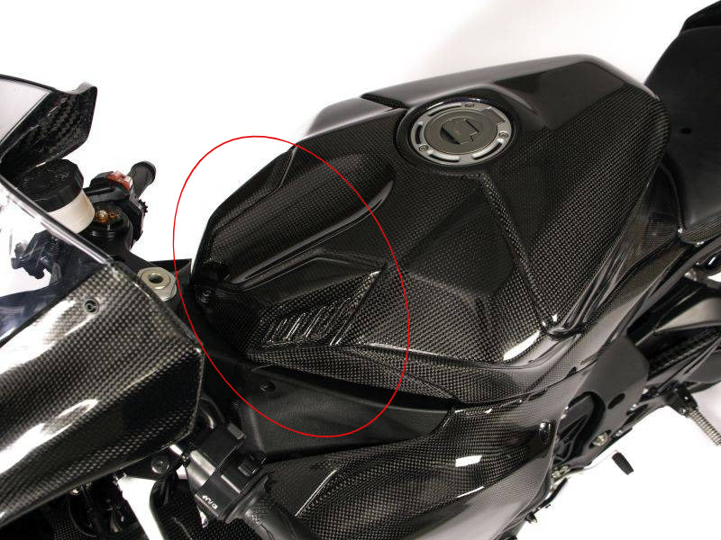 AISKA 100% Full Dry Carbon Fiber Motorcycle Fuel Gas Tank Air Box Front Cover Fairing for Yamaha R1 R1M 2020-2025
