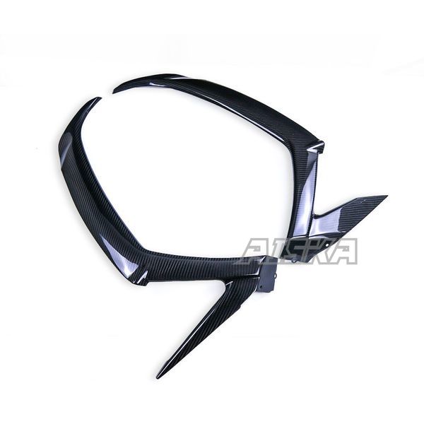 AISKA 3K Dry Carbon Fiber Motorcycle Accessories Front Lower Side Cover Plate Fairing for Kawasaki Ninja ZX10R ZX-10R 2016-2020