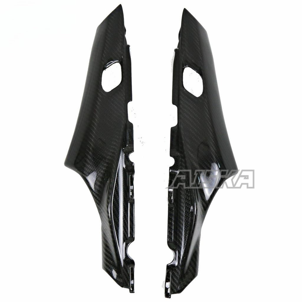AISKA Real Carbon Fiber Motorcycle Rear Seat Cowl Guard Tail Seat Side Panels Fairing for Yamaha MT09 FZ09 2021-2023