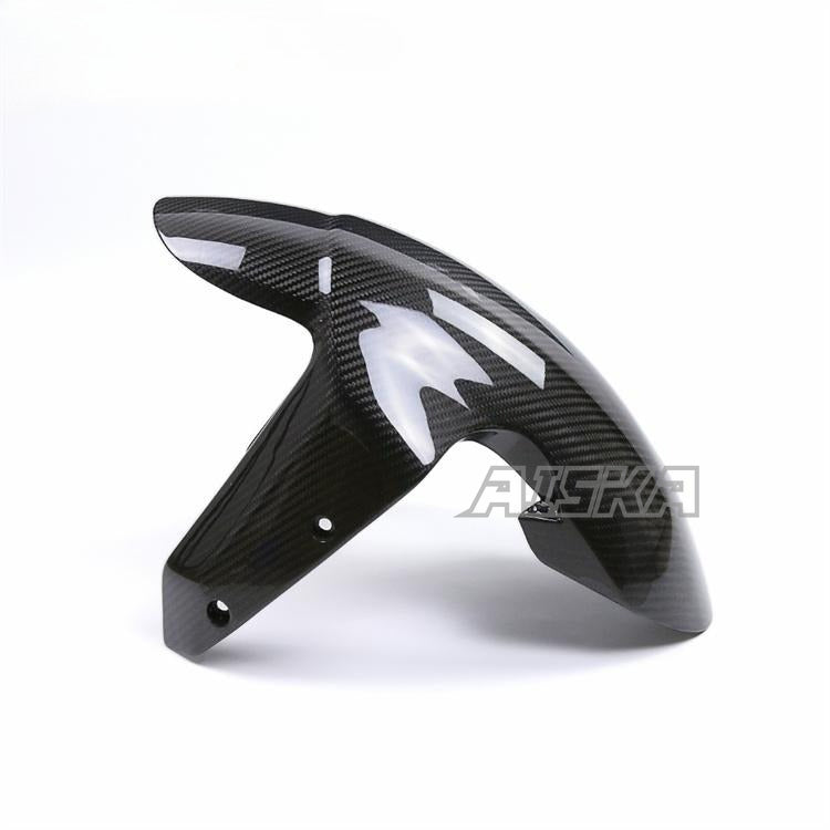 AISKA Wholesale 3K 3*3 Real Dry Carbon Fiber Motorcycle Mudguard Splash Fairing Guard Front Fender for BMW S1000XR 2020-2024