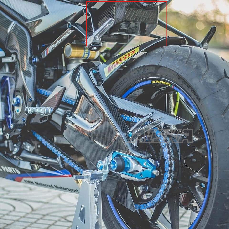 AISKA Clear UV-Protection Coat Motorcycle Carbon Fiber Seat Bracket Under Tray Under Fairing for BMW S1000RR 2019-2025