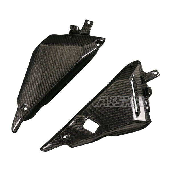 AISKA 3K Dry Carbon Fiber Motorcycle Accessories Frame Shell Side Cover Fairing Trim Cowl Panel for Kawasaki Ninja 650 2014-2024