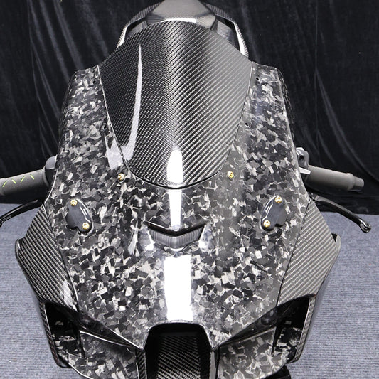 AISKA Kawasaki Ninja ZX10R 2021-2025 Carbon Fiber Front Nose Fairing
