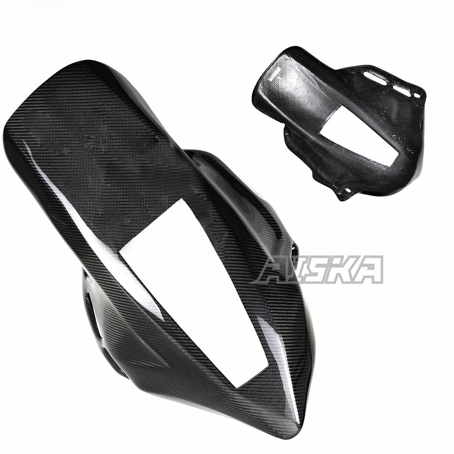 AISKA 3K Dry Carbon Fiber Motorcycle Accessories Rear Passenger Seat Cover Plate for Kawasaki Z900 2017 2018 2019