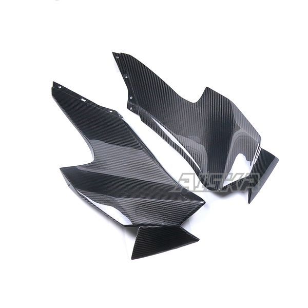 AISKA 3K Dry Carbon Fiber Motorcycle Front Upper Side Panels Fairing for Kawasaki Ninja ZX10R ZX-10R 2021 2022 2023 2024
