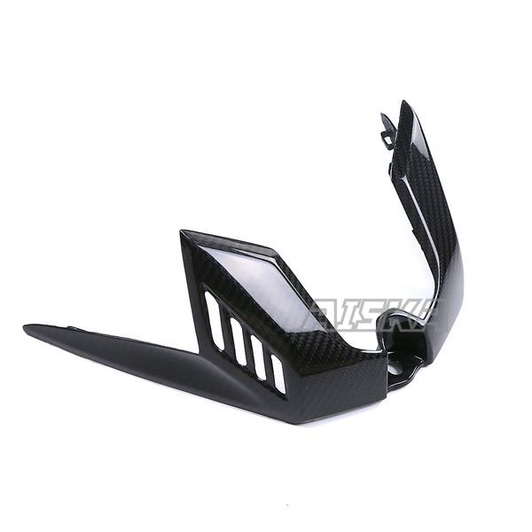 AISKA 3K Dry Carbon Fiber Motorcycle Fuel Tank Airbox Front Piece Cover Fairing for Kawasaki Ninja ZX-4R ZX-4RR ZX25R 2020-2024