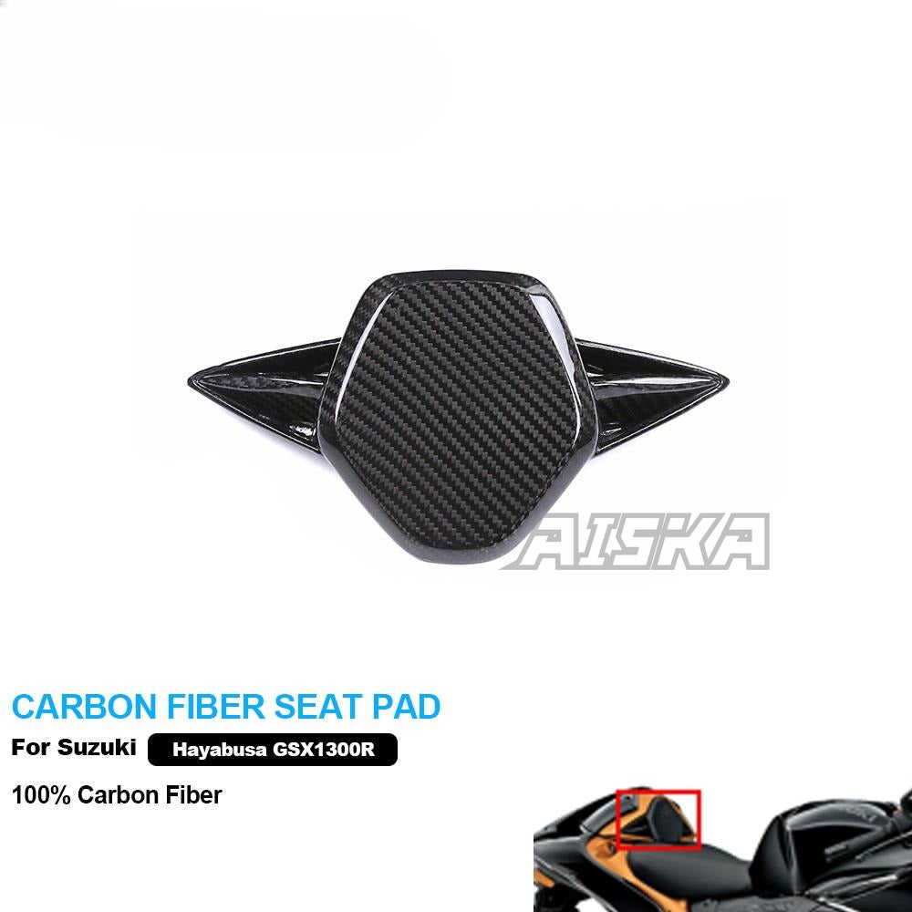 AISKA 3K Dry Carbon Fiber Motorcycle Accessories Seat Pad for Suzuki GSX1300 R Hayabusa 2021-2025