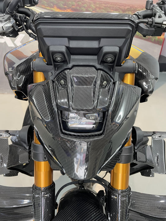 AISKA 100% 3K Dry Carbon Fiber Motorcycle Front Fairing for Yamaha MT09 FZ09 2024-2025