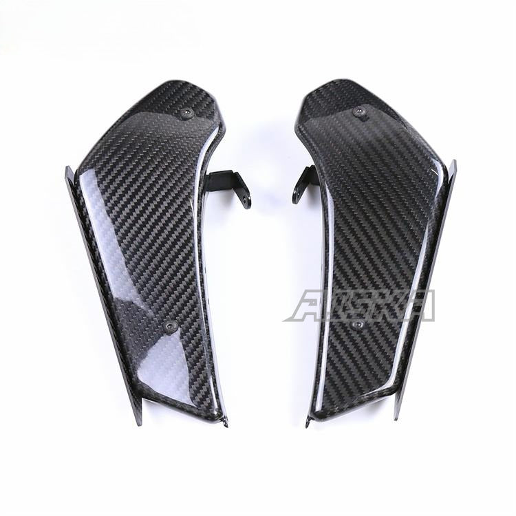 AISKA 100% 3K Carbon Fiber Accessories Motorcycle Side Panels Fixed Wings Winglets for BMW S1000RR 2019-2022