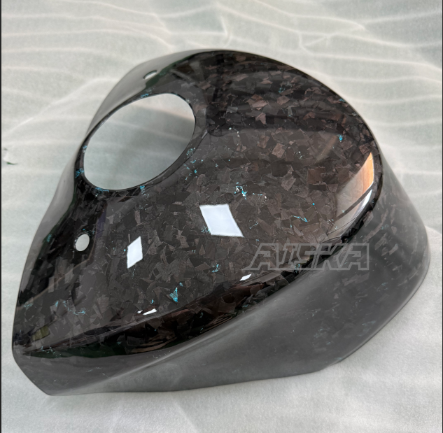 AISKA Twill Wave Dry Carbon Motorcycle ABS Injection Material Model Carbon Fiber Fuel Tank Cover for BMW S1000RR 2015-2018