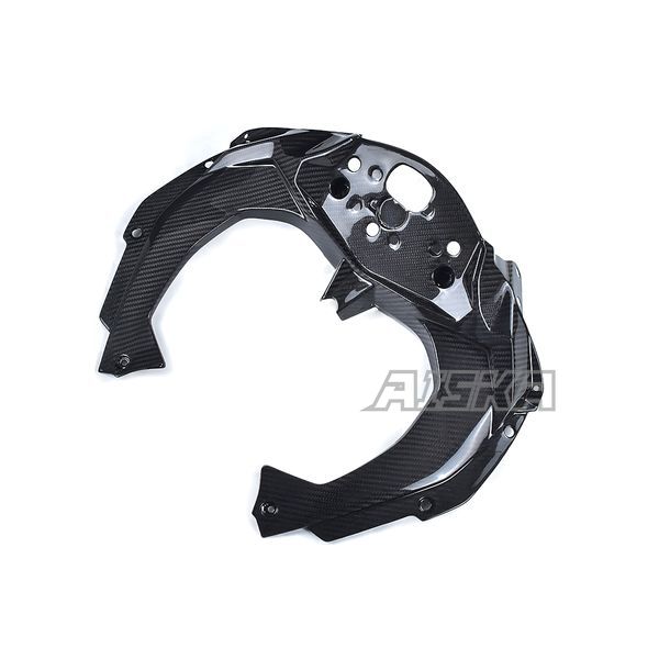 AISKA 3K Dry Carbon Fiber Motorcycle Dashboard Dash Panel Cover Fairing for Kawasaki Ninja ZX-25R 2020-2024