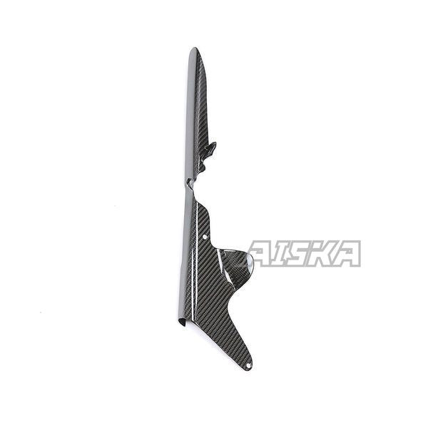 AISKA 3K Dry Carbon Fiber Motorcycle Rear Chain Guard Cover Protector for Kawasaki Ninja ZX10R ZX-10R 2021 2022 2023 2024