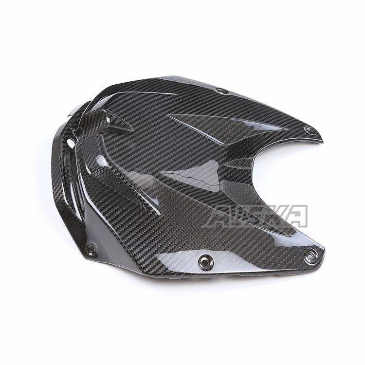AISKA Twill Weave Golssy 3K Dry Carbon Fiber Motorcycle Front Gas Fuel Tank Cover Fairing for BMW S1000RR 2009-2014