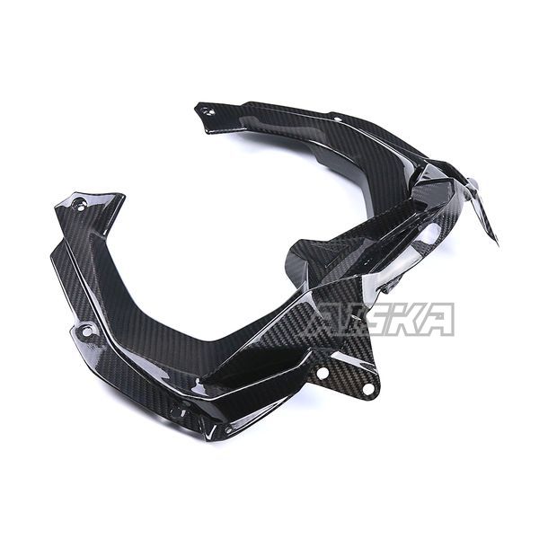 AISKA 3K Dry Carbon Fiber Motorcycle Dashboard Dash Panel Front Cover Fairing for Kawasaki Ninja ZX-4R ZX-4RR ZX25R 2020-2024