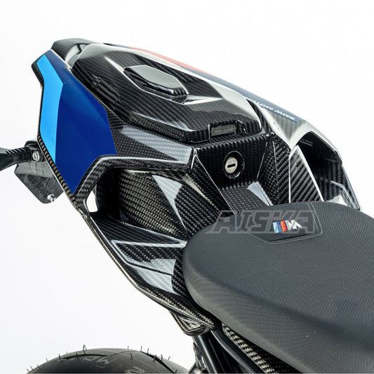 AISKA S1000R Seat Cover 100% 3K Full Carbon Fiber Motorcycle Rear Seat Back Cover Tail Fairing Cowl for BMW S1000R 2021-2024