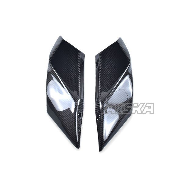 AISKA Full 3K Dry Carbon Fiber Motorcycle Rear Tail Seat Side Panels for Kawasaki Ninja H2 H2R 2015-2024