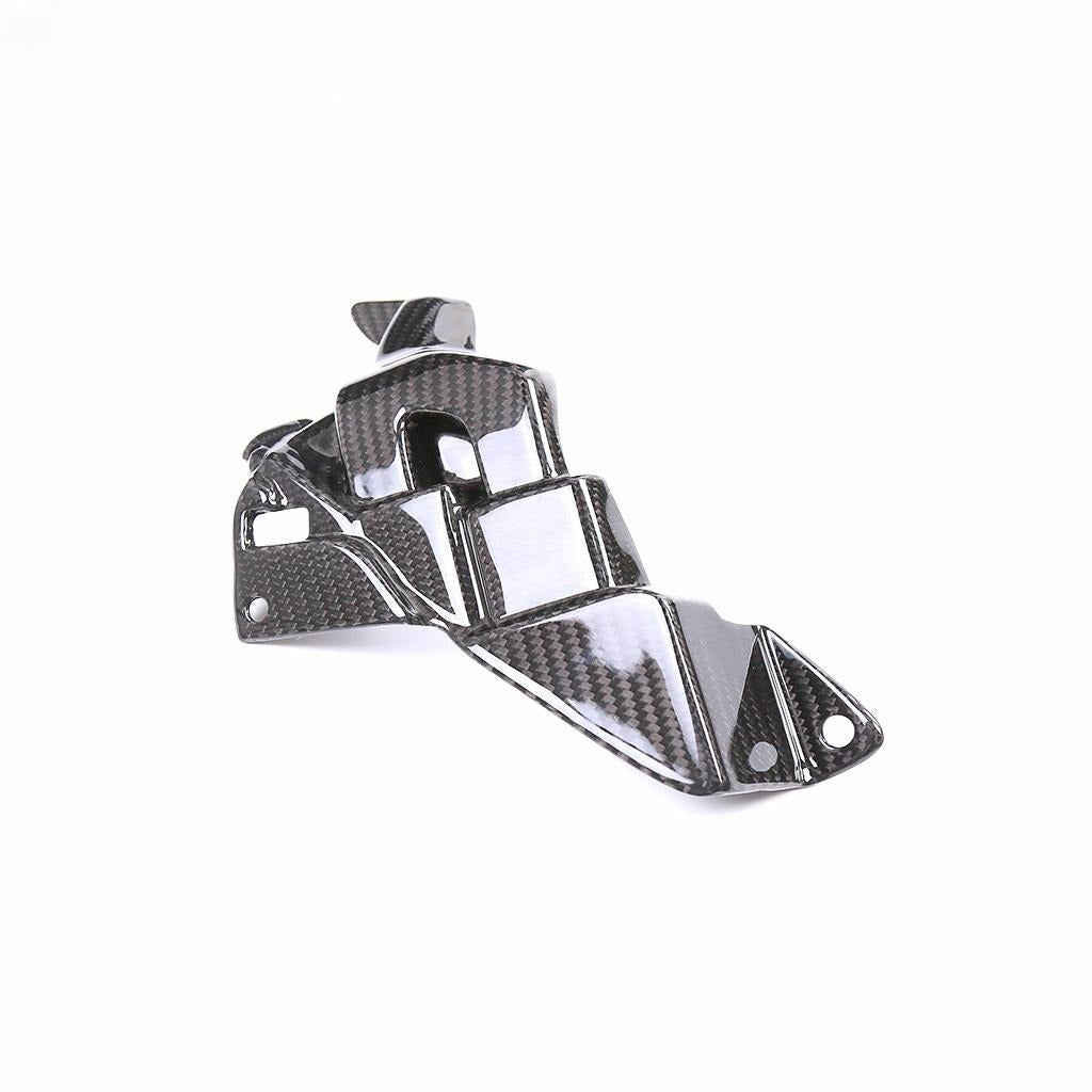 AISKA Dry Carbon Fiber ECU Panel Fairing Cover Motorcycle Left Engine Cover for Yamaha YZF-R1 R1M 2015-2019
