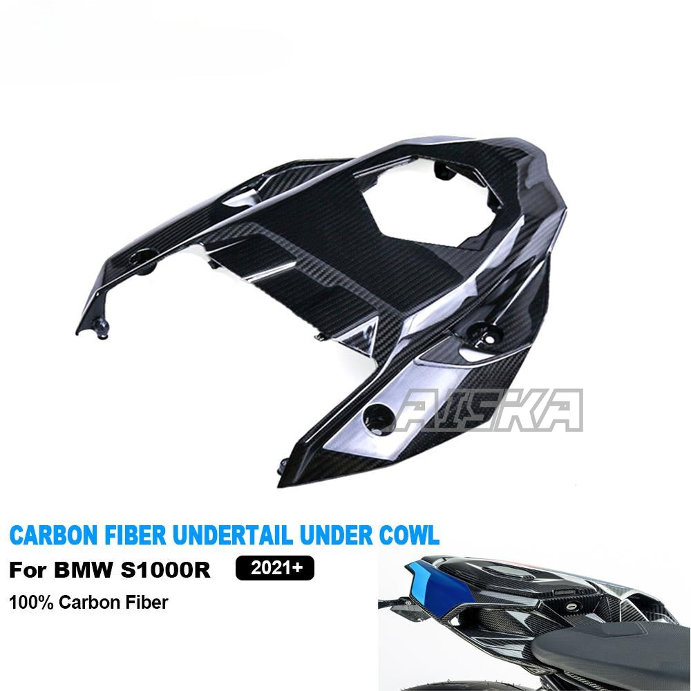 AISKA 100% 3K Carbon Fiber Motorcycle Rear Seat Cowl Upper Fairing for BMW S1000R M1000R 2021-2025