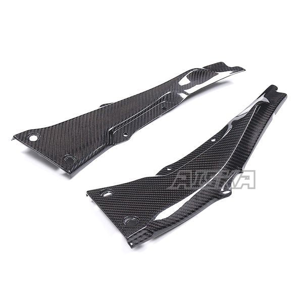 AISKA 3K Dry Carbon Fiber Motorcycle Accessories Rear Tail Seat Upper Side Panel Fairing for Kawasaki ZX10R ZX-10R 2016-2020