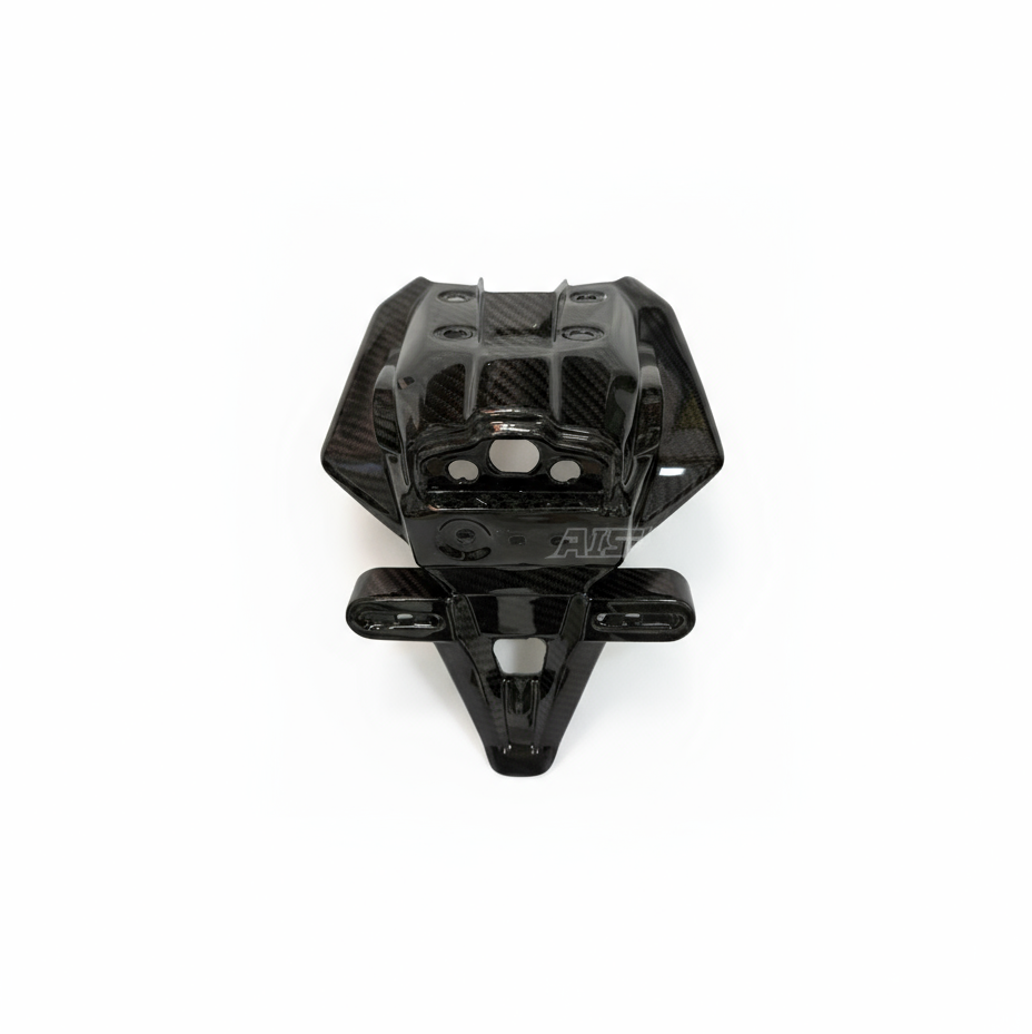 AISKA 100% 3K Dry Carbon Fiber Motorcycle Tail Licence Plate Cover for Yamaha MT09 FZ09 2024-2025