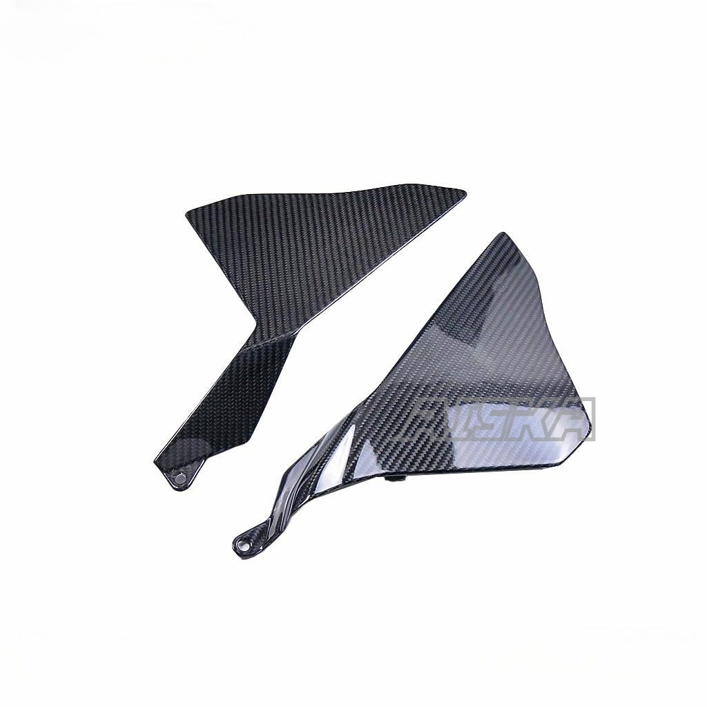 AISKA 100% Full Dry Carbon Fiber Parts Motorcycle Small Side Panels for Yamaha YZF R1 R1M 2015-2019