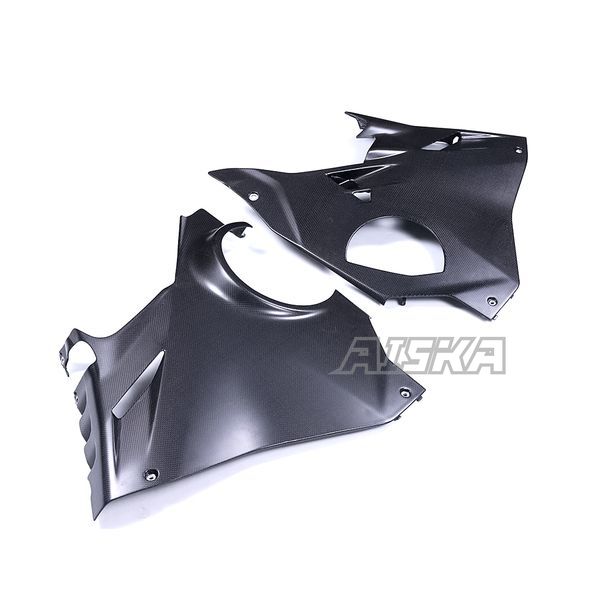 AISKA New Arrival 100% 3K Full Dry Carbon Fiber Motorcycle Front Large Side Panel Fairings for Ducati Panigale V4 V4S 2025