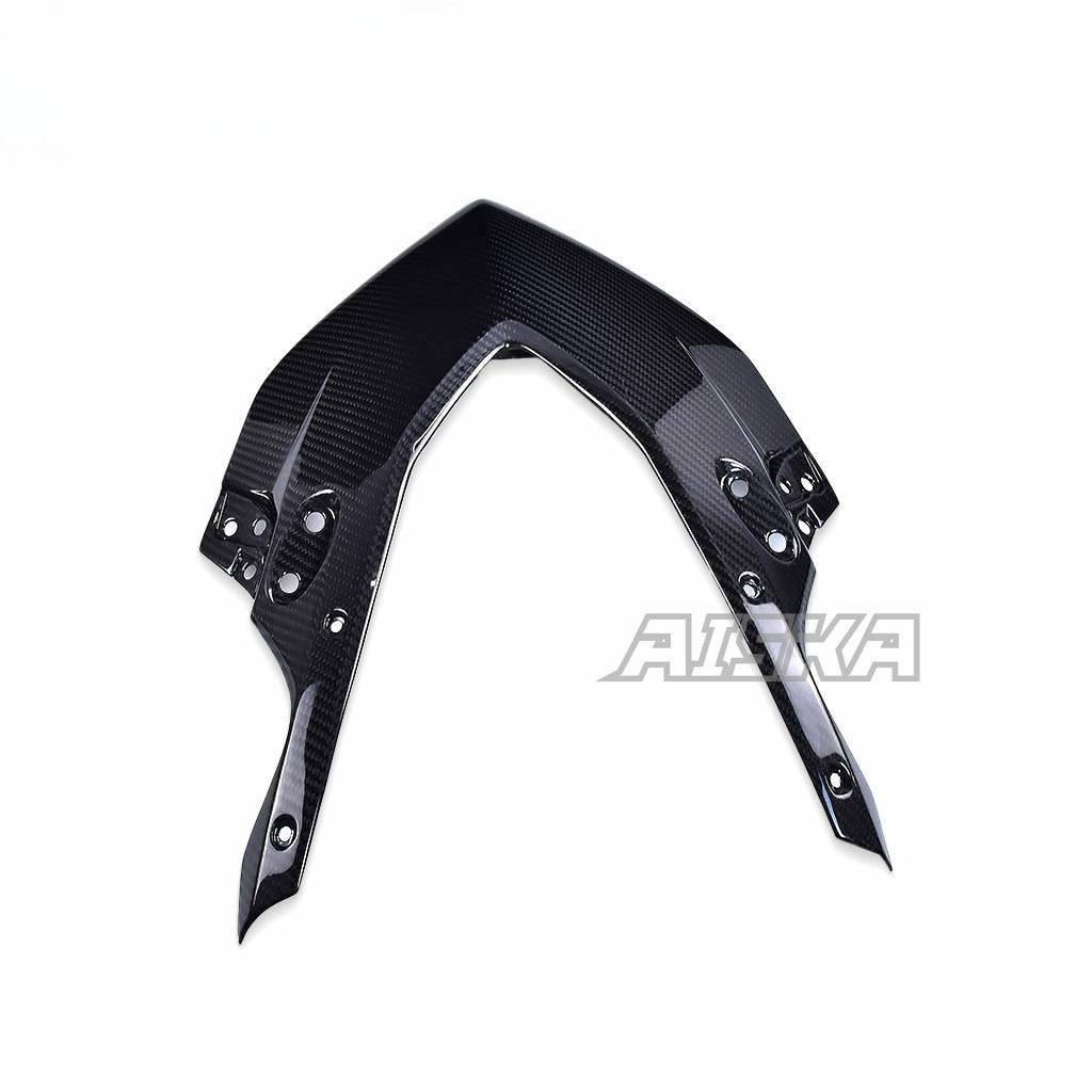AISKA Motorcycle 3K Dry Carbon Fiber Upper Front Headlight Nose Housing Fairing Cover for Honda CB650R CBR650R 2019+