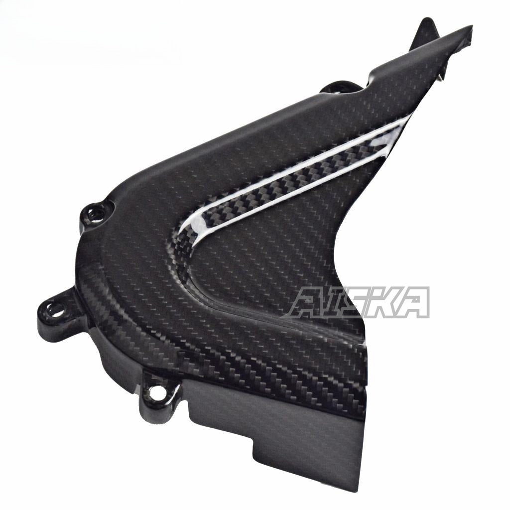 AISKA RC390 3K Dry Carbon Fiber Fairing Motorcycle Sprocket Cover for KTM RC 390 2018 2019 20220 2021 2022 2023 2024