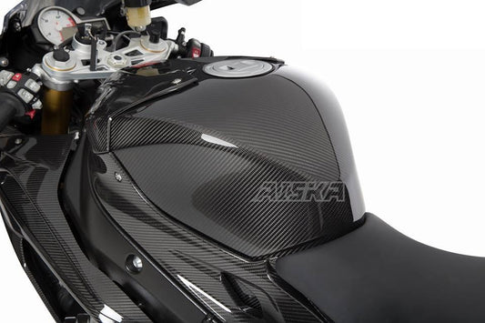 AISKA Twill Wave 3K Carbon Fiber Motorcycle Accessories Motorcycle Fuel Tank Cover for BMW S1000RR 2015-2018